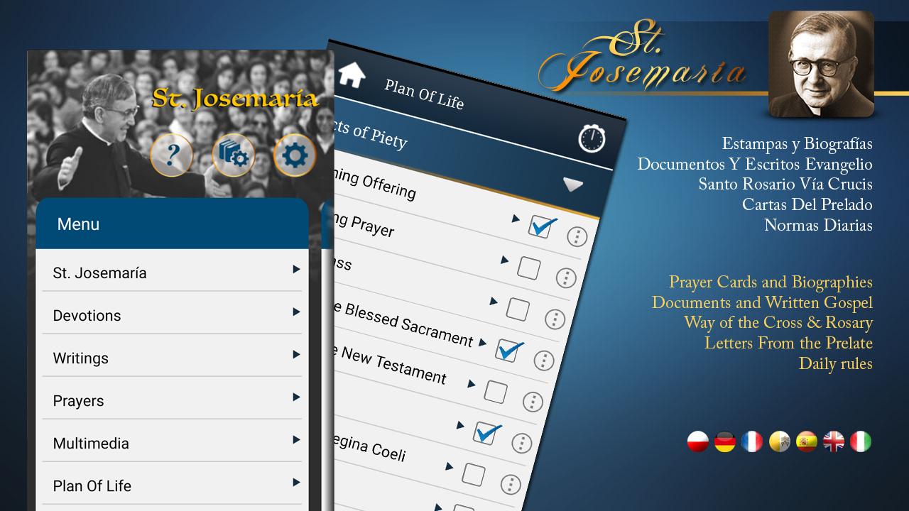 Android application Saint Josemaría Escrivá screenshort