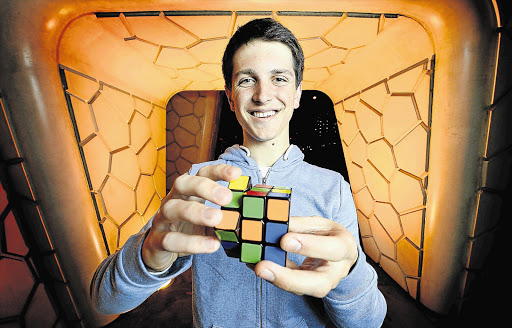 CUBE KING: World champion Feliks Zemdegs is heading to SA for two Rubik's Cube competitions next week