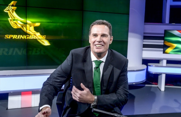 Rassie Erasmus is announced as the new Springbok coach during the Announcement of New Springbok Management at SuperSport Studios on March 01, 2018 in Johannesburg, South Africa.