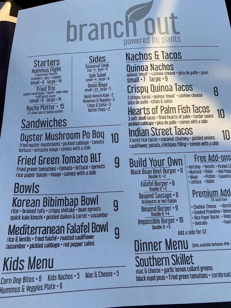 Desserts not listed on menu, but many options