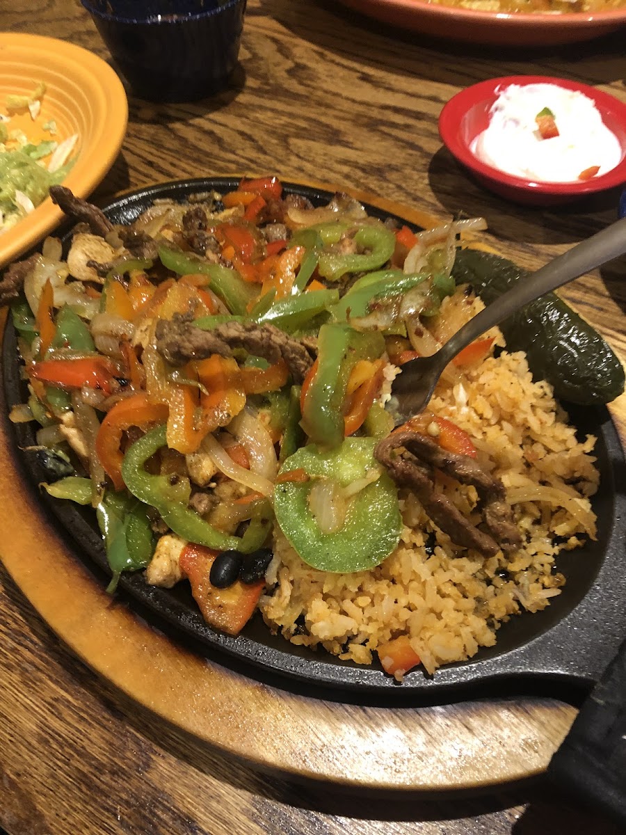 Steak and Chicken Fajitas