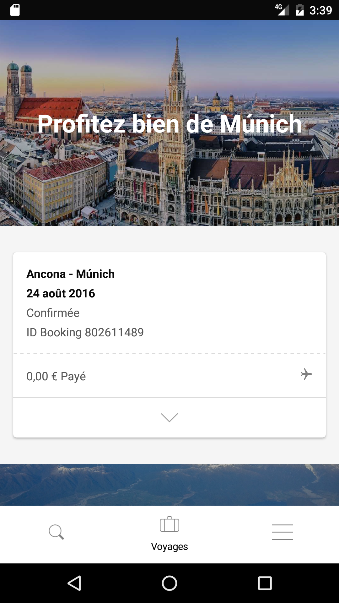 Android application lastminute.com - Holidays, Flight & Hotel Deals screenshort