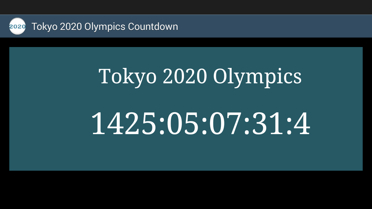 Токио 2020 Обратный Отсчет — приложение на Android