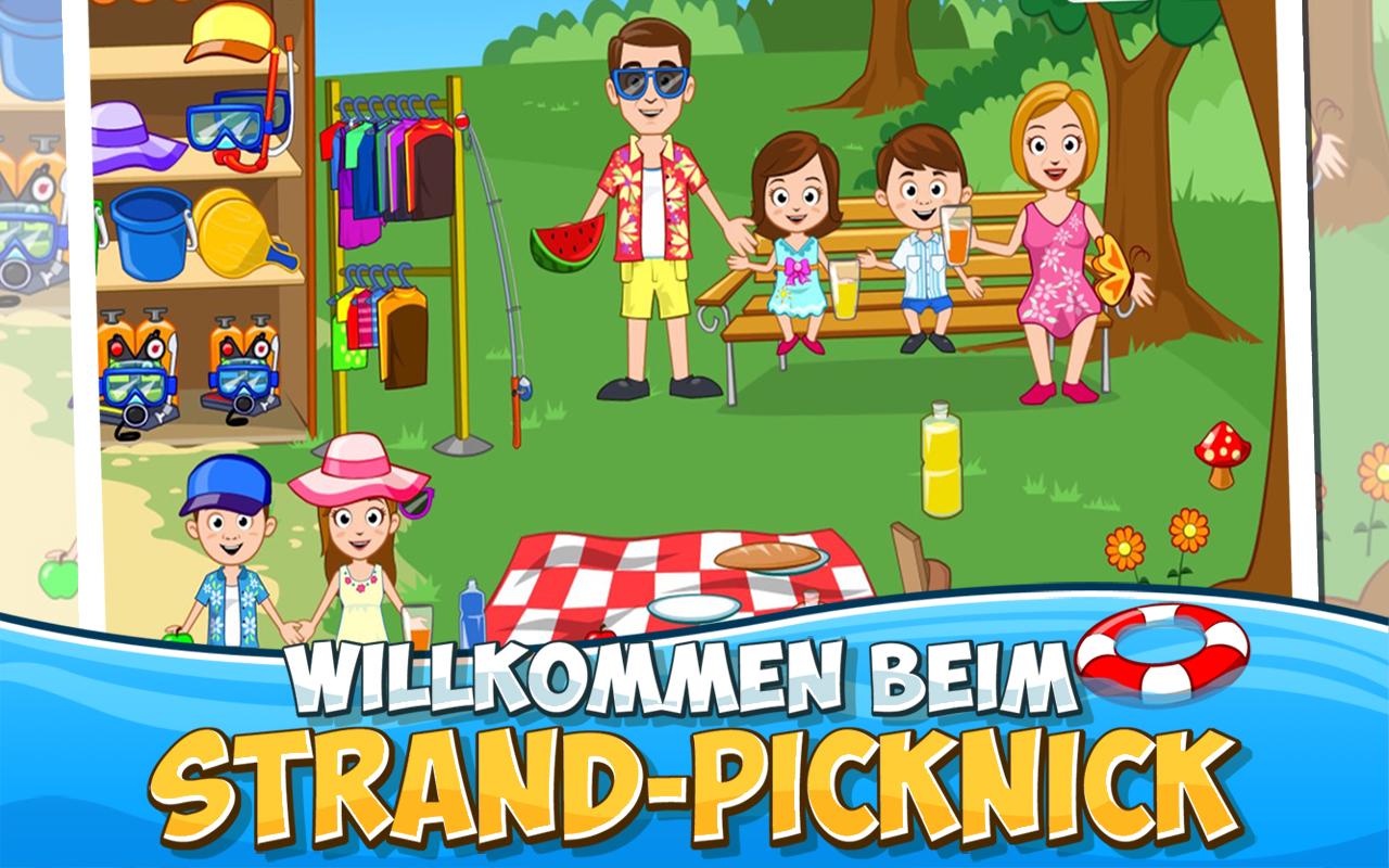 Android application My Town : Beach Picnic screenshort