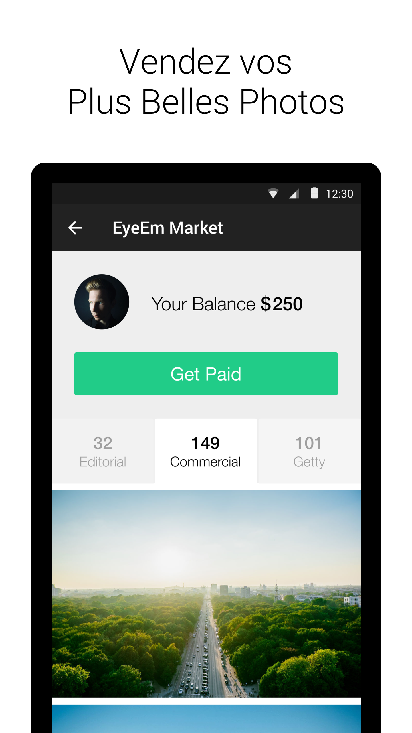 Android application EyeEm - Sell Your Photos screenshort