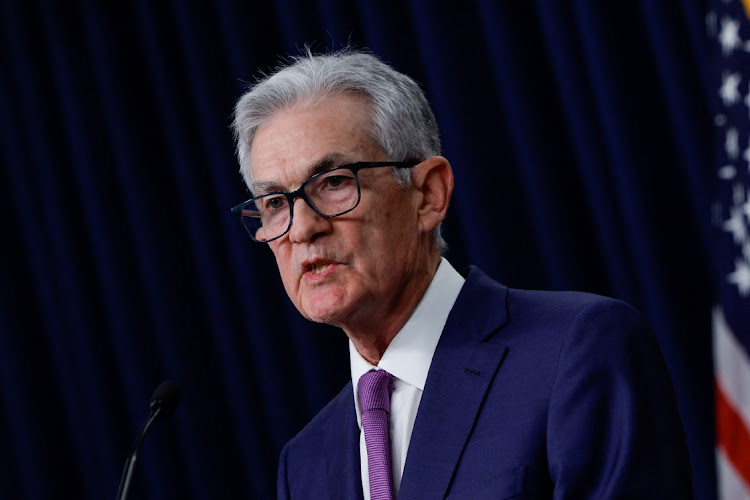 Federal Reserve chair Jerome Powell holds a press conference at the Federal Reserve in Washington, the US, January 31 2024. Picture: EVELYN HOCKSTEIN/REUTERS