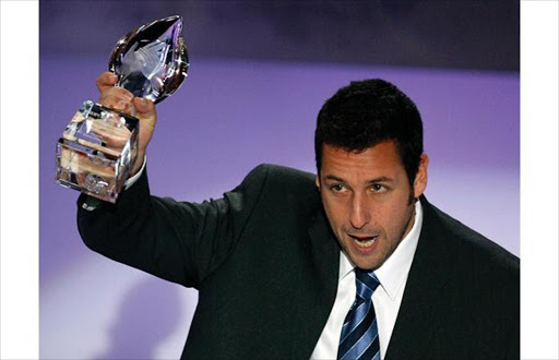Showing up to accept their awards were stars such as Adam Sandler, who won the Favourite Funny Male Star award...