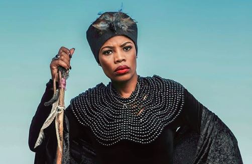Winnie Ntshaba plays the character of the witch in The Herd.