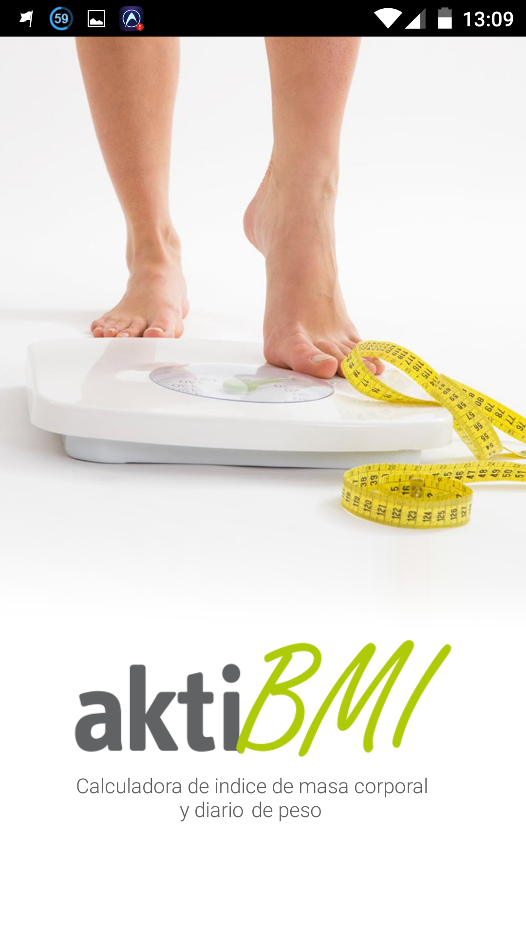 Android application Weight Loss Tracker & BMI - aktiBMI screenshort