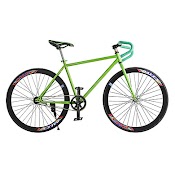 Xe Đạp Sportslink Fixed Gear Single Cổ Sừng Dê - Xanh Lá Phối Đen