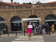 Restaurants Association of SA CEO Wendy Alberts pickets at the Union Buildings in Pretoria in a desperate attempt to have lockdown restrictions eased.