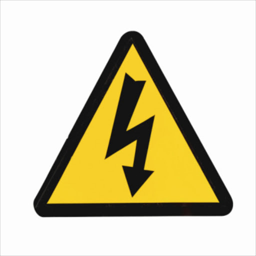 Danger electricity sign. File.