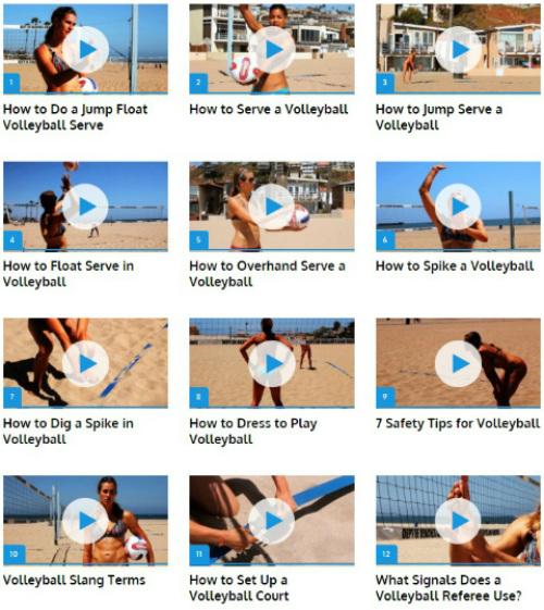 Android application Volleyball Lessons screenshort
