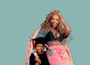 Candice Modiselle and her younger self.