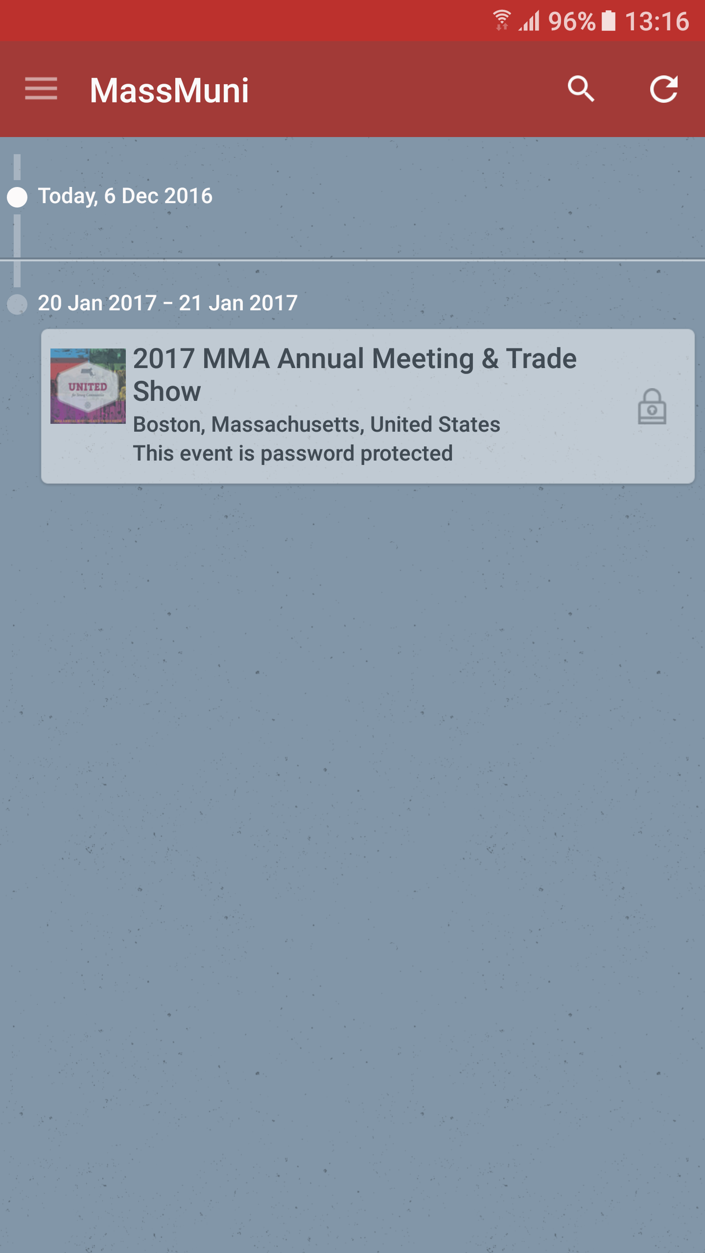 Android application Massachusetts Municipal Assoc. screenshort