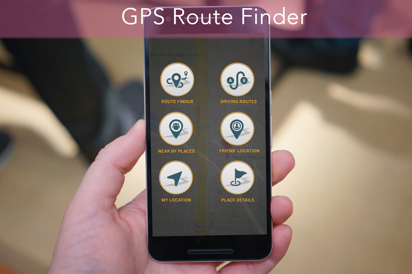 GPS Route Finder — приложение на Android