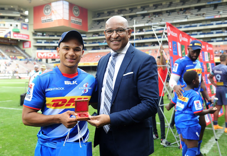 Herschel Jantjies dished out a man of the match performance during the Super Rugby game against the Hurricanes at Newlands on February 1 2020.