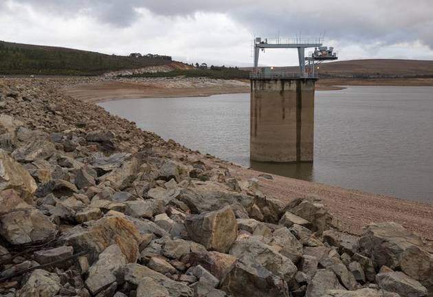 The drought that is affecting Cape Town and large parts of the Western Cape has had a devastating effect on water levels, including at the Theewaterskloof Dam. But one environmental expert believes there are at least some positives. File photo.