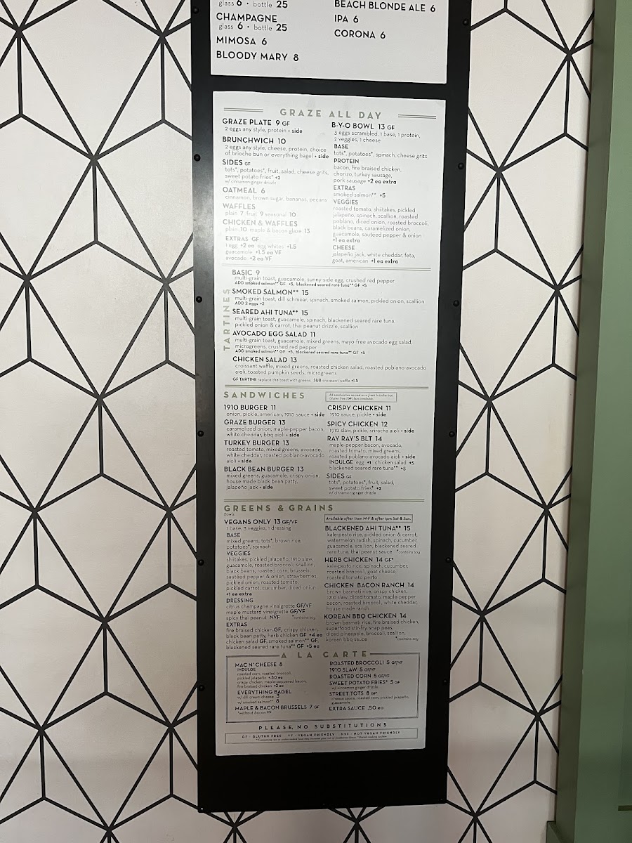 Armature Works gluten-free menu