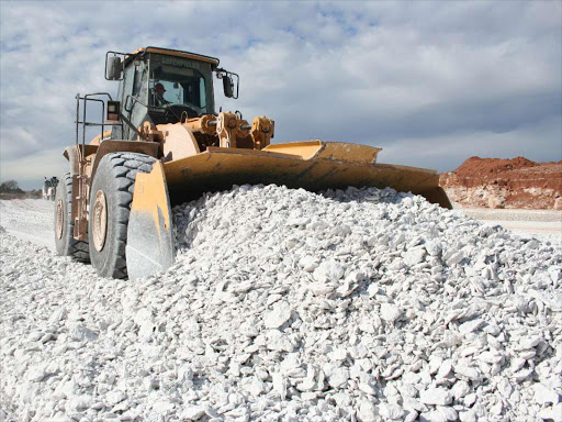 Gypsum mining. The mineral is widely available.