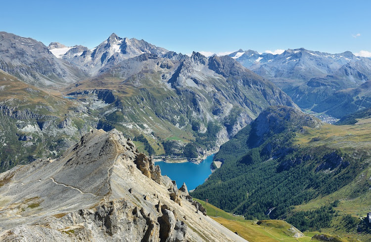 The original village of Tignes now lies under the lovely Lac du Chevril in the French Alps.