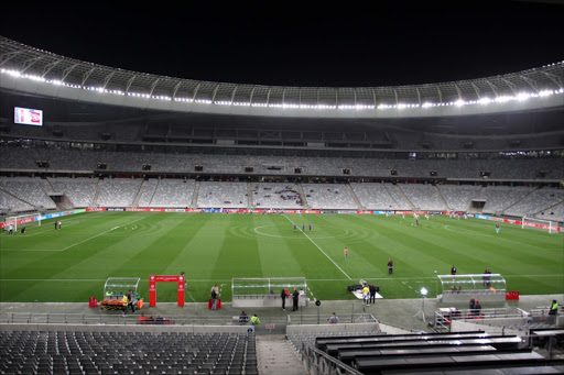 General View of the Cape Town Stadium, South Africa. Ajax Cape Town coach Roger de Sa said on Tuesday 19 April 2016 he would have preferred playing Mamelodi Sundowns at the Cape Town Stadium where his players enjoy the quality of the playing surface.