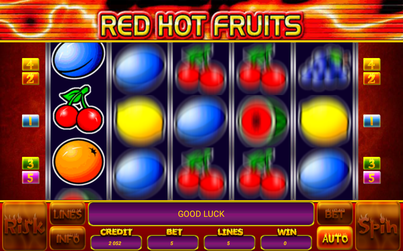 Android application Red Hot Fruits screenshort