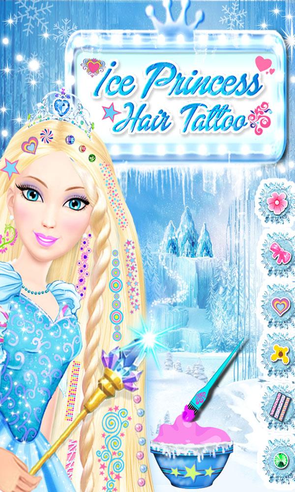 Android application Ice Princess Hair Tattoo screenshort