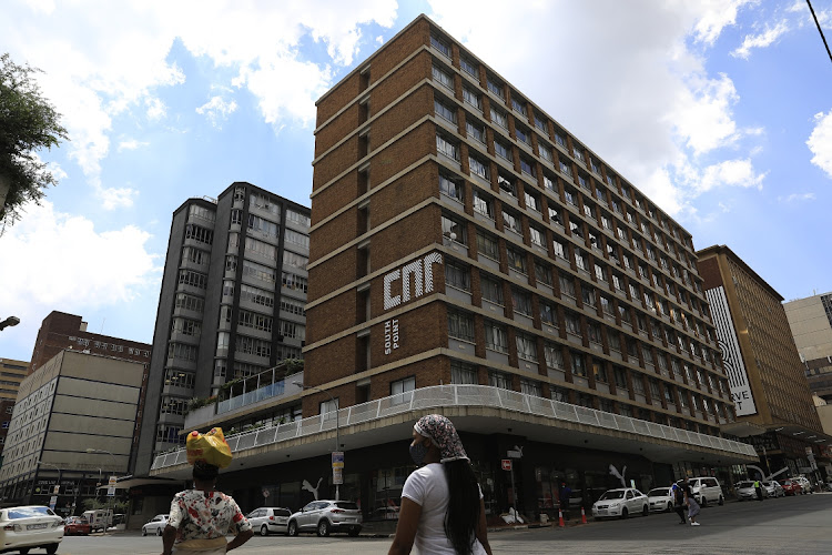 A street in Braamfontein, Johannesburg. File image