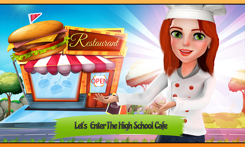 Android application High School Happy Restaurant - Cooking Games screenshort