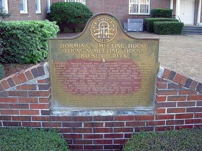 Dorminy´s Meeting House was constituted December 17, 1831, on a site 1 mile Northwest of Irwinville, near the home of John B. Dorminy, Sr. The Church was of the Primitive Baptist faith, and the...