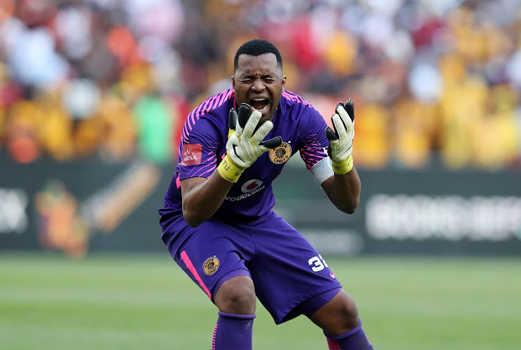 Itumeleng Khune of Kaizer Chiefs reacts during the Absa Premiership 2017/18 match between Kaizer Chiefs and Orlando Pirates at FNB Stadium in Johannesburg, South Africa on 21 October 2017.