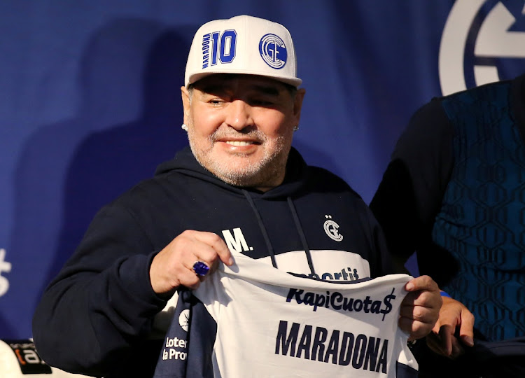 Argentina soccer great Diego Maradona