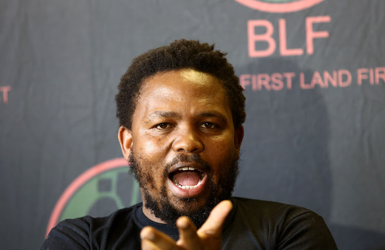 Andile Mngxitama leads the BLF, which was deregistered as a political party for its racist membership policies. It has now opened membership to white people but only if they agree that they must 'return the stolen land' and pay reparations to black people for colonialism and apartheid'.