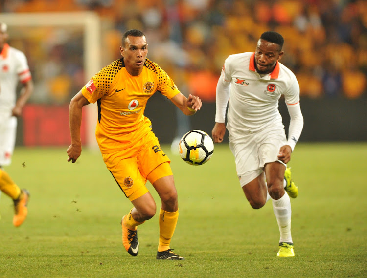 Ryan Moon of Kaizer Chiefs challenged by Thabiso Semenya. The striker, alongside Bernard Parker‚ Bongi Jayiya and Gustavo Paez have managed a paltry one goal in 27 appearances between them in all competitions.
