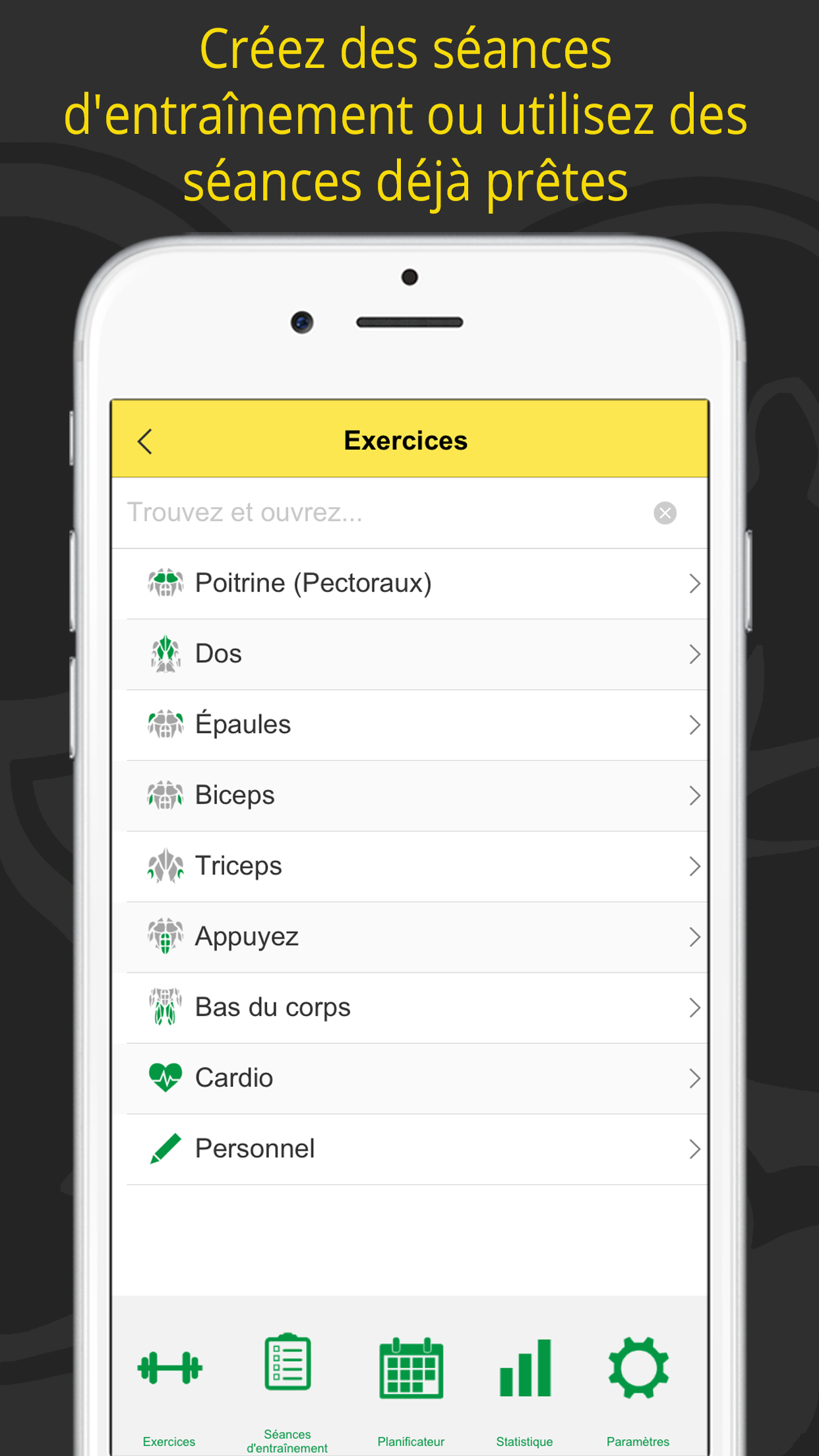 Android application GYM Athlete: sync with trainer screenshort