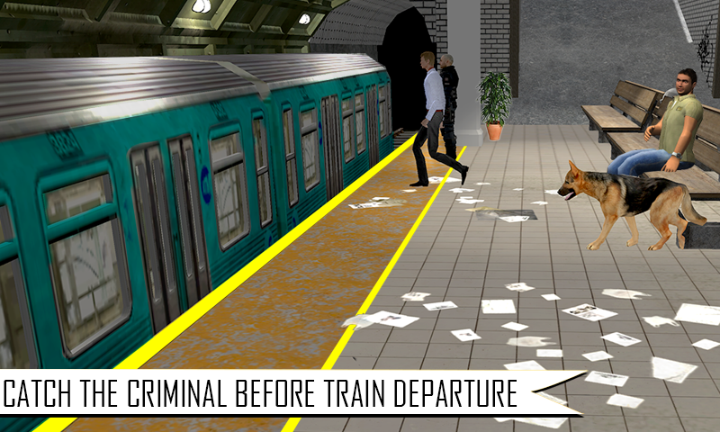 Android application US Police Dog Crime Chase Game screenshort