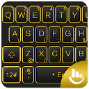 ダウンロード Golden Black Keyboard Theme をインストールする 最新 APK ダウンローダ