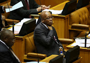 President Jacob Zuma during a debate on his state of the nation address in Parliament on June 18, 2014 in Cape Town, South Africa. File photo.