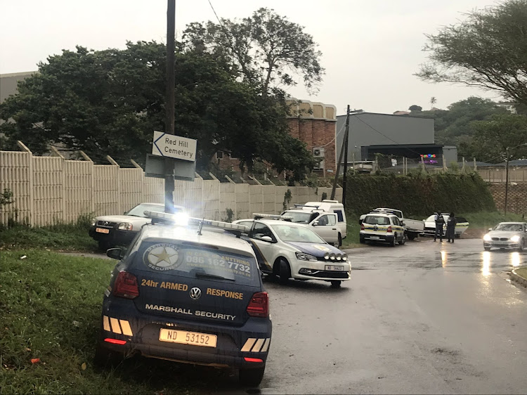 The graveyard where suspects in a fatal shooting in Durban dumped their vehicle on November 20 2018.