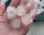 Spike hailstones covered parts of Gauteng in a white blanket after a thunderstorm swept across the city on Monday afternoon.
