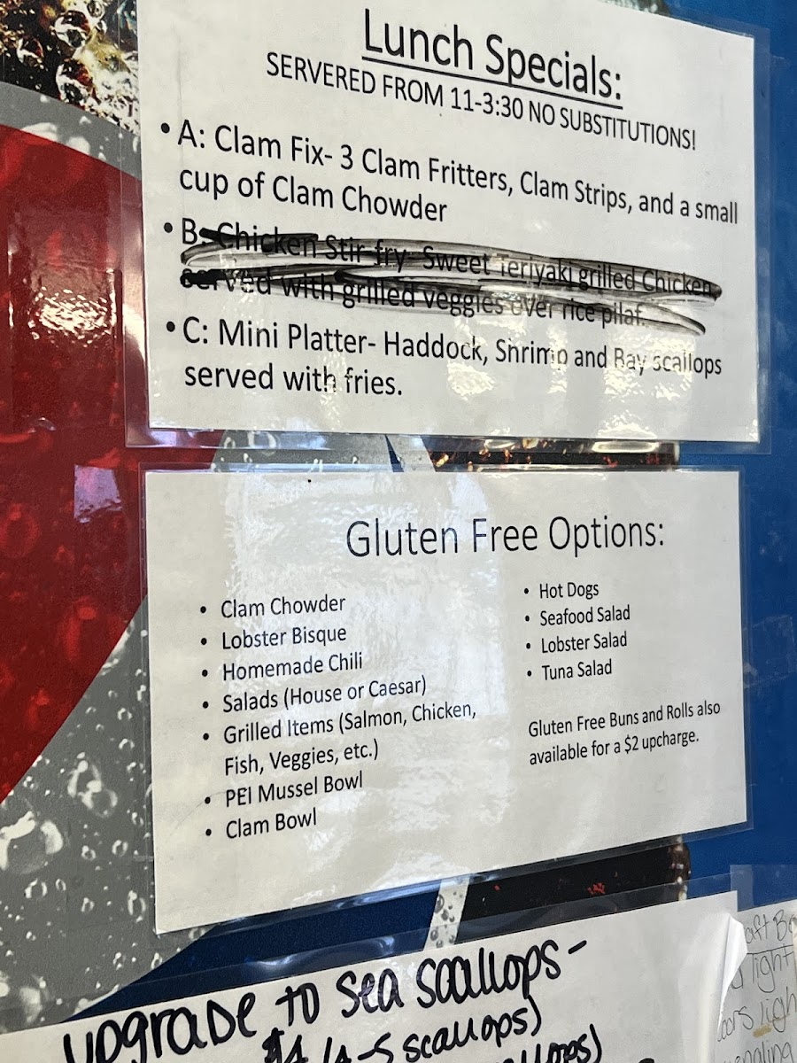 Gluten-Free at The Clam Box