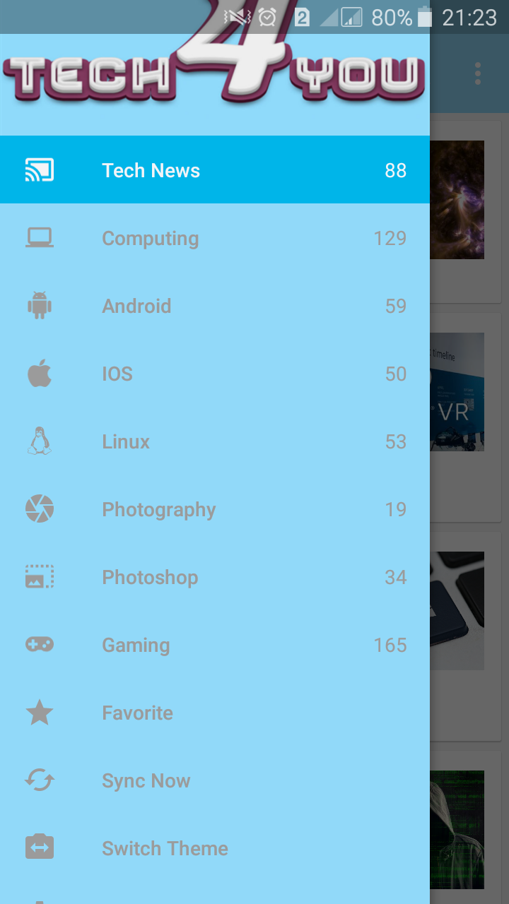 Android application Tech 4 You - Tech &amp; Geek News screenshort
