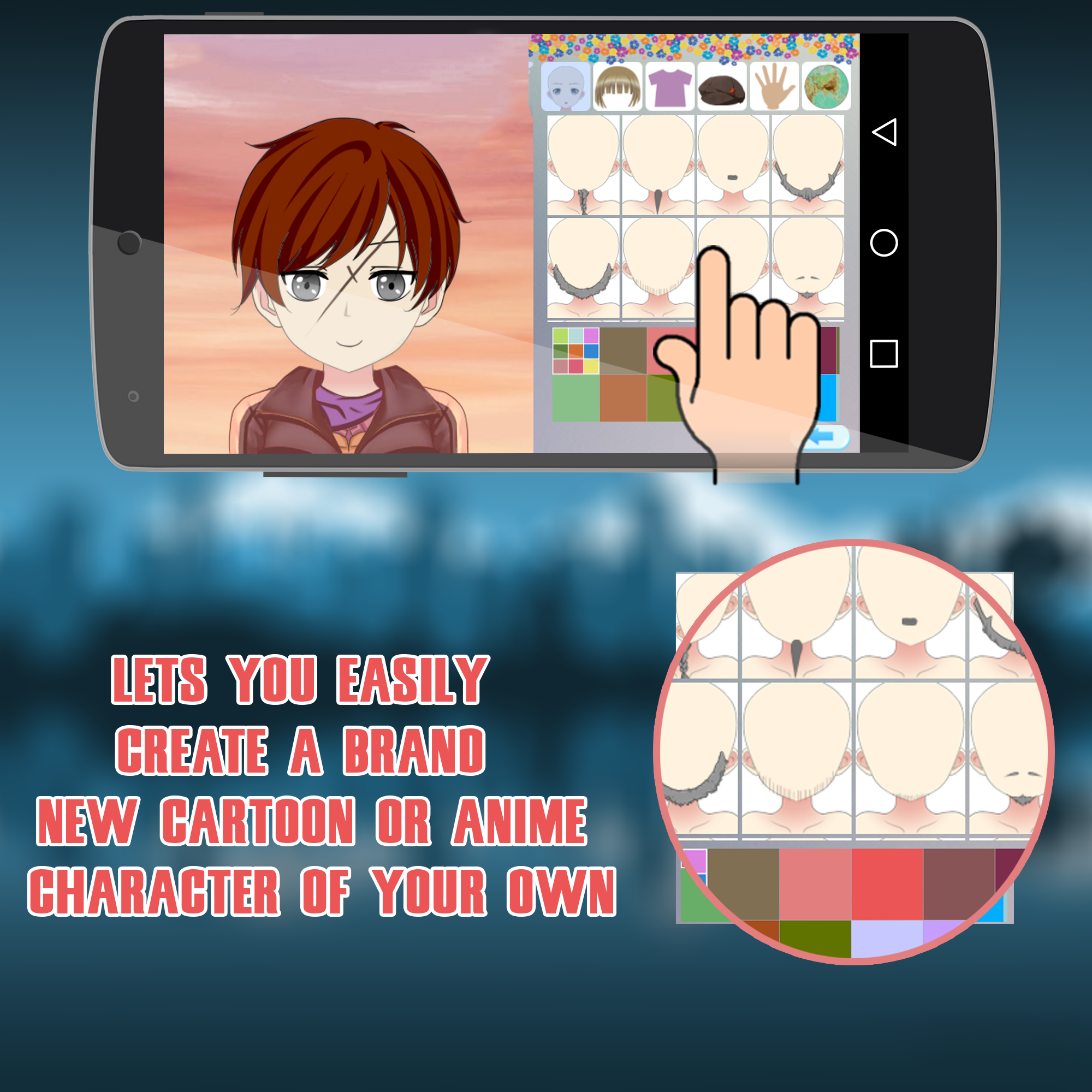 Android application Anime Creator screenshort