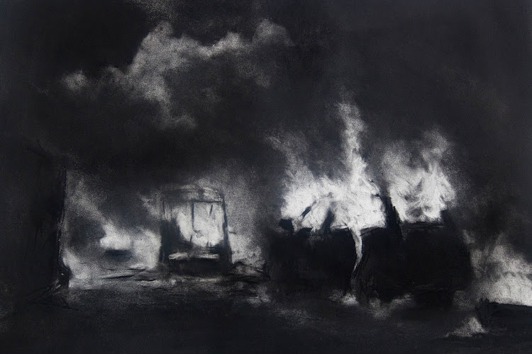 Medium: charcoal drawing