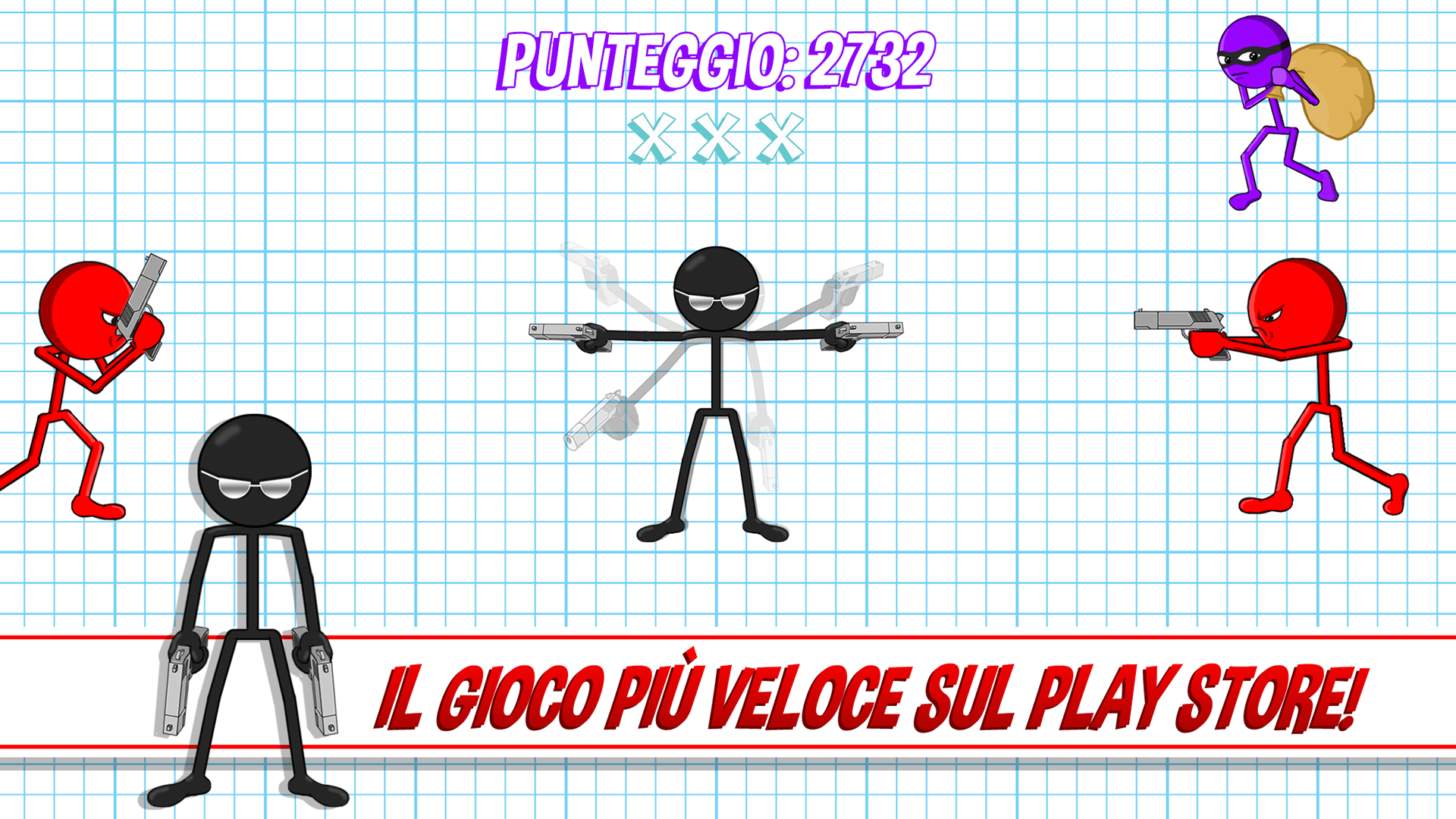 Android application Gun Fu: Stickman 2 screenshort