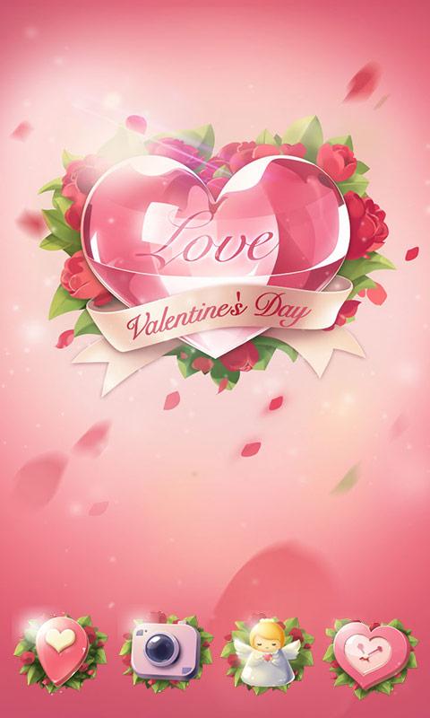 Android application Valentines Day-ZERO Launcher screenshort