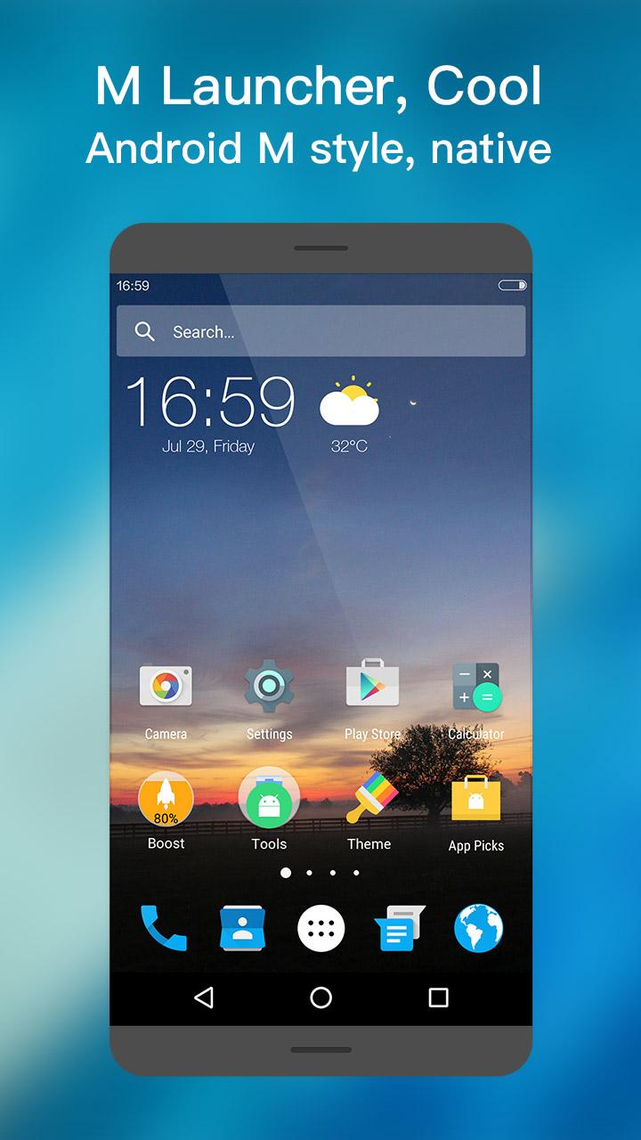 Android application M Launcher -Marshmallow 6.0 KK screenshort