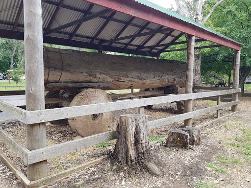 THIS LOG WAS CARTED AND MOUNTED ON THIS WAGON BY WALTER MARWEN BROOKS AND HIS MATES ON SEPTEMBER 4 1968 HE DIED AS THE RESULT OF AN ACCIDENT 1930-1968 Submitted by @priyabgandhi