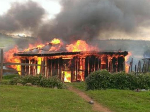 Houses torched in Narok clashes in inter-communal conflict over stolen livestock. /FILE